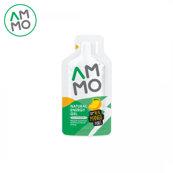 AMMO Sports Energy เจลให้พลังงานใช้วัตถุดิบจากธรรมชาติ รสมะม่วง ไม่ใส่สารกันเสีย