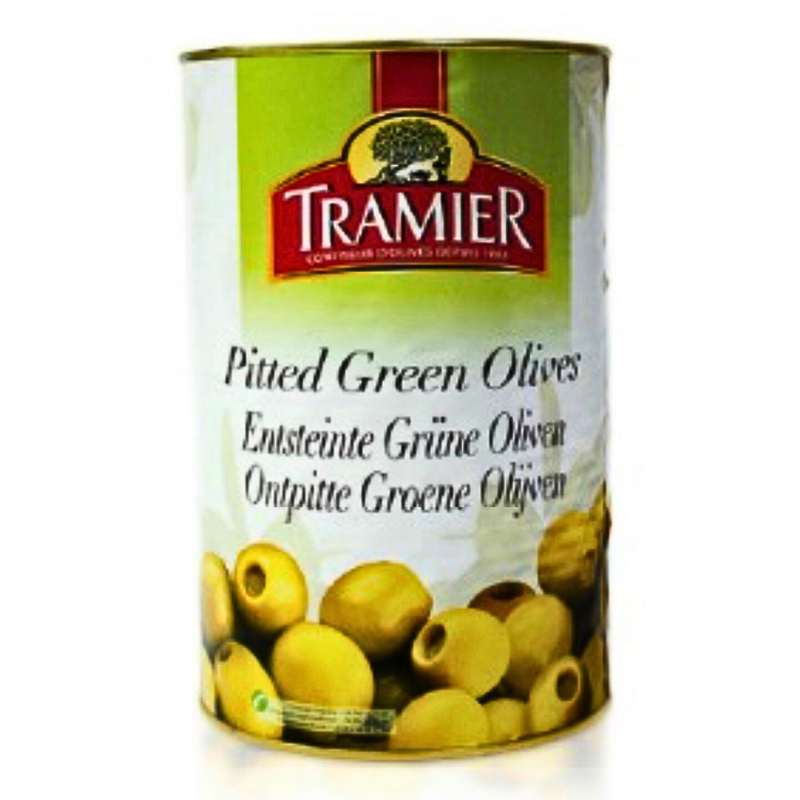 Pitted Green Olives Big Tin 4.2kg Tramier brand ราคา 1,678 บาท*ส่งฟรี