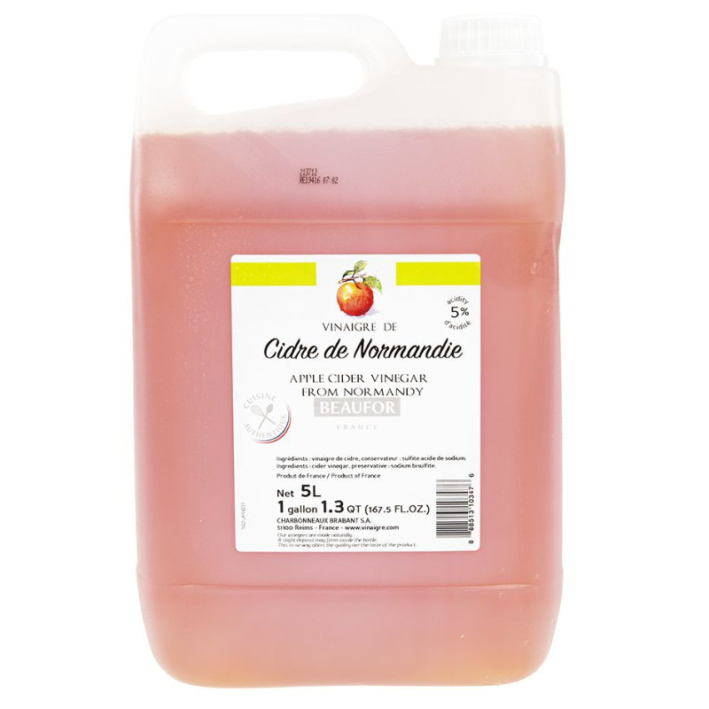 Apple Cider Vinegar from Normandy 5 Liter Beaufor brand ราคา 1,612 บาท*ส่งฟรี