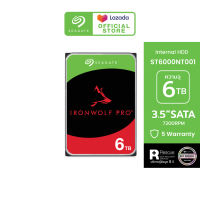 SEAGATE IRONWOLF PRO NAS HDD ST6000NT001 / 6TB / 3.5″ / 7200RPM / C/256MB / SATA 6GB/s (ฮาร์ดดิสก์) *ฟรีบริการกู้ข้อมูล