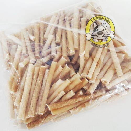 แท่งหนังเกลียว ขัดฟัน เกรดB (Twisty Stick) 2-4 นิ้ว 500g