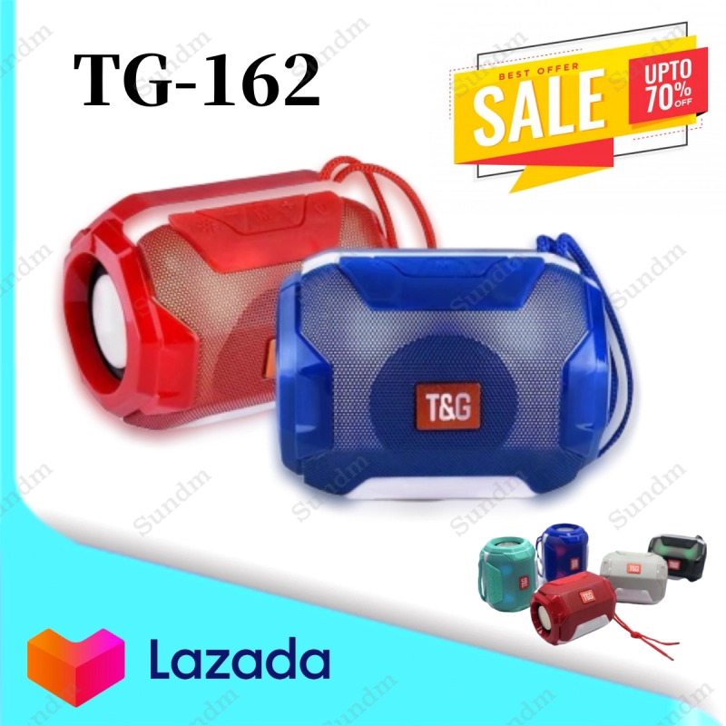 ภาพหน้าปกสินค้าสำหรับ TG162 ที่มีสีสันแสงแบบพกพาไร้สายบลูทู ธ ลำโพงกลางแจ้งการ์ดซับวูฟเฟอร์ลำโพงเสียงขนาดเล็ก