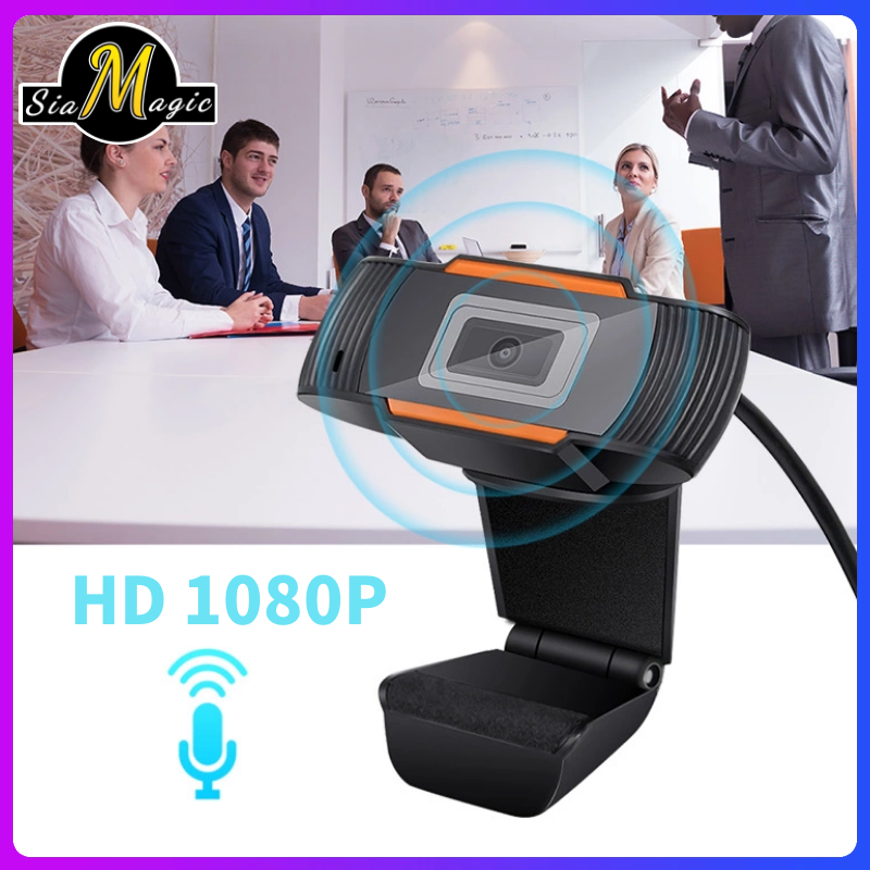 OFFICE WEBCAM การศึกษาที่บ้าน เว็บแคมพร้อมไมโครโฟน คอมพิวเตอร์ 480P HD USB 2.0 พลักแอนด์เพลย์ การประชุมทางวิดีโอ การโทร Win7 Win10 Mac Skype Zoom