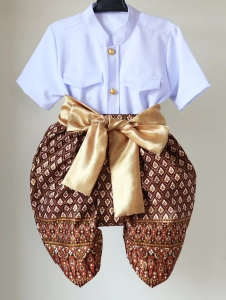 สินค้า ชุดไทยเด็ก (มีผ้าผูกเอว) ชุดไทยเด็กชาย ชุดราชประแตน ชุดไทยประยุค ชุดไทยราคาถูกพร้อมส่ง แหล่งขายชุดไทยราคาถูก