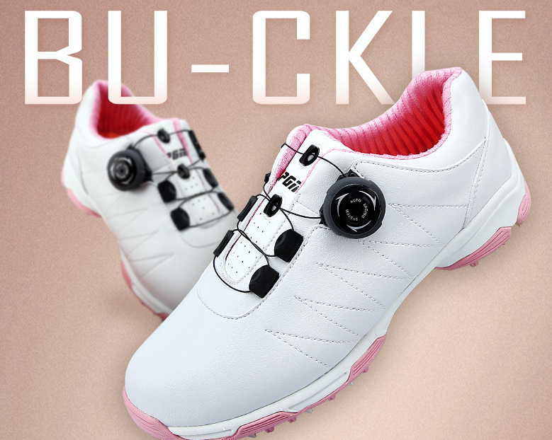 EXCEED : EXCEED PGM Lady Golf Shoes Auto Lacing System XZ082 รองเท้ากอล์ฟผู้หญิงระบบผูกเชือก