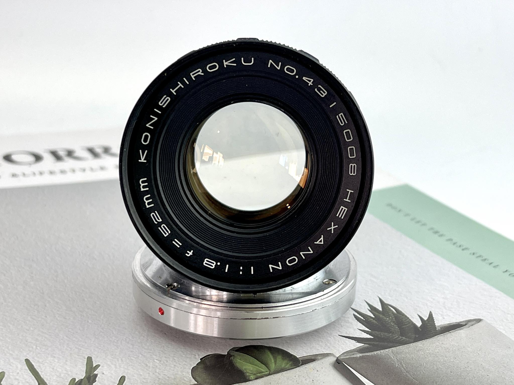 KONISHIROKU HEXANON 52MM.F1.8 KONICA F MOUNT +ADAPTER KONICA F-M39 MOUNT ราคา 2,590 บาท*ส่งฟรี