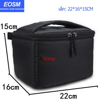 EOSM Waterproof DSLR Camera storage bag เลนส์ขนาดใหญ่กระเป๋ากล้องใส่พกพา Partition สำหรับ DSLR SLR Canon Nikon SONY
