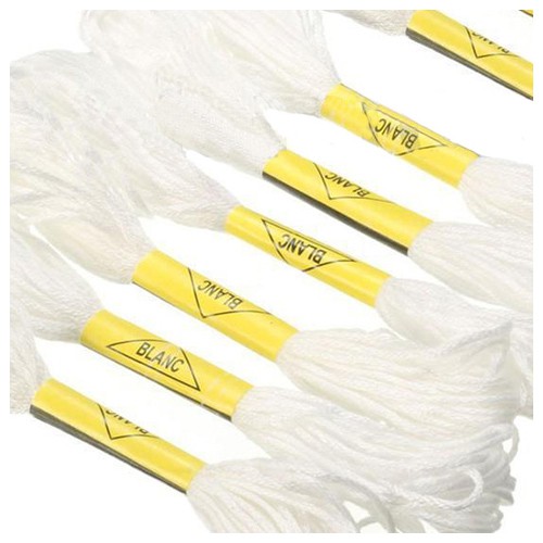 8 pcs/set White Anchor Cross needle Cotton Embroidery Thread Floss Skeins  Sewing Craft Embroidery