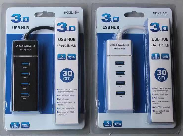 4-Port USB 3.0 Hub  4 พอร์ตความเร็วสูง USB 3.0 HUB สำหรับคอมพิวเตอร์เดสก์ท็อป S2334