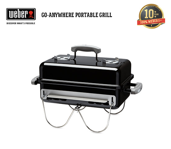 10 Years Warranty Weber Bbq Go-Anywhere Charcoal Grill ราคา 6,199 บาท*ส่งฟรี