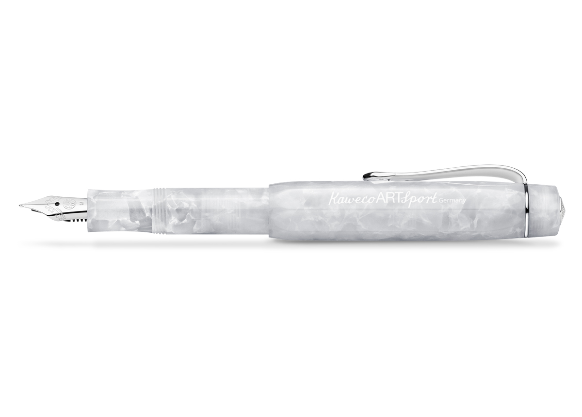 Kaweco Art Sport Fountain Pen Mineral White ปากกาคาเวโก้หมึกซึม สี Mineral White