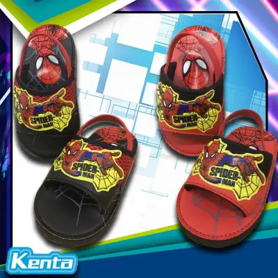 Kenta รองเท้าแตะรัดส้นยางยืด ลายSpider-man รุ่น SD-55