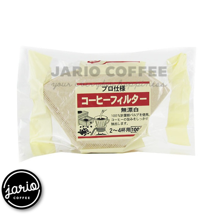 Jario กระดาษดริป กระดาษกรองกาแฟ (100 แผ่น) แบบหนา Drip Coffee Paper Filter