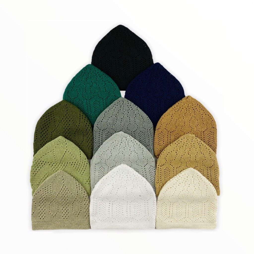 หมวกยืด,หมวกมุสลิม,หมวกอิสลาม,หมวกผู้ชายมุสลิม รุ่น HA-043