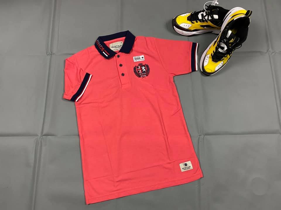 เสื้อคอ Polo โปโลผู้ชายแขนสั้น Polo Shirt ยี่ห้อ SC ปักสิงห์รวงข้าว ผ้าจุติไมโคร ไม่หด ไม่ตกสี ใส่สบาย ใส่ลำลอง สุภาพ หรือ เที่ยวได้