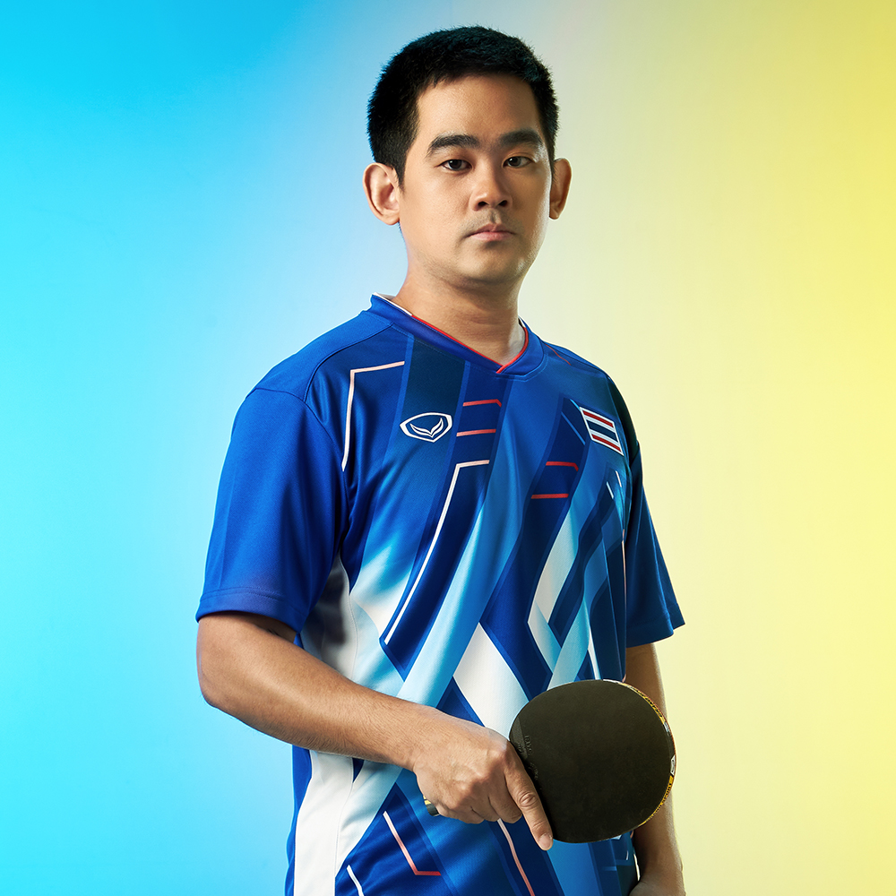 6GRAND SPORT: Men's Tabletennis Jersey [V-Neck] SEA Games 2023 Code: 072068 ราคา 339 บาท*ส่งฟรี