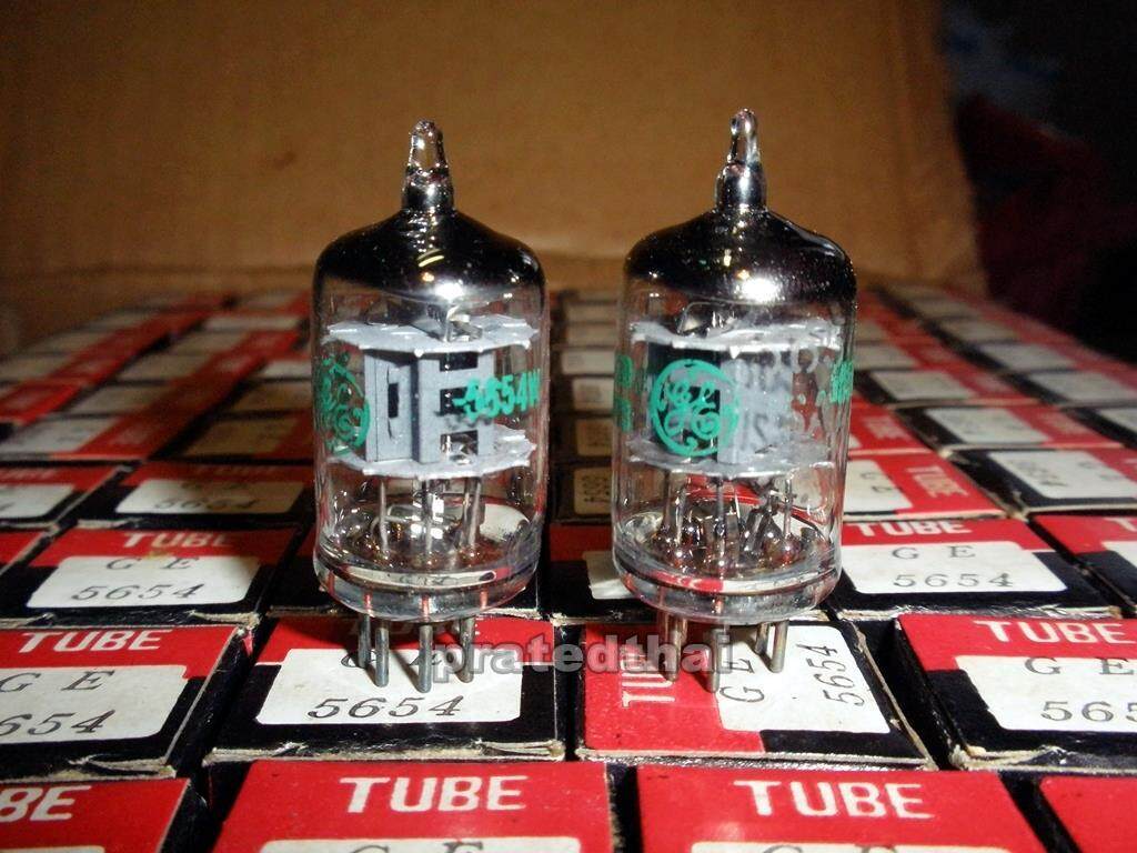 หลอด Matched gm NOS GE 5654W 6AK5 EF95 E95F USA Tube Valve ( 1 คู่ )