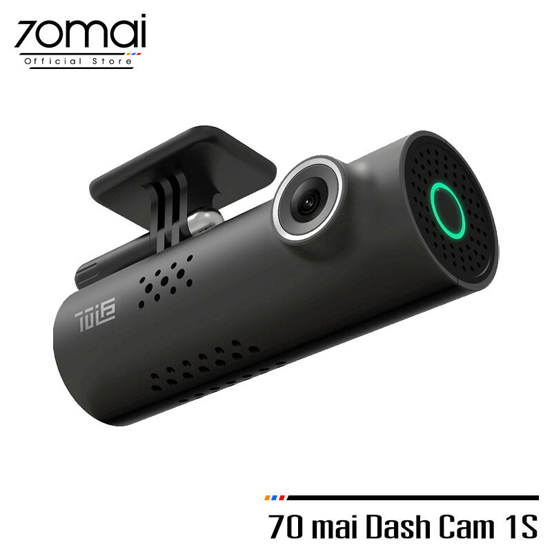 [ศูนย์ไทย] 70mai Dash Cam 1S Car Camera ล้องติดรถยนต์ กล้องติดรถ กล้งติดรถยนต์ พร้อมสั่งการด้วยเสียง มุมมองภาพ 130 องศา
