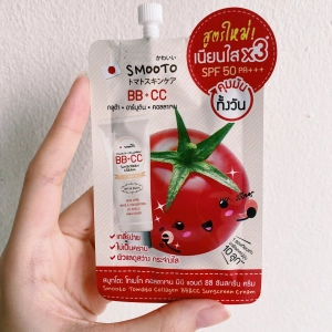 ภาพหน้าปกสินค้ารุ่นใหม่ Smooto Tomato Collagen BB&CC Cream 10g.สมูทโตะ บีบี ซีซี (ยกกล่อง/6ซอง) ที่เกี่ยวข้อง