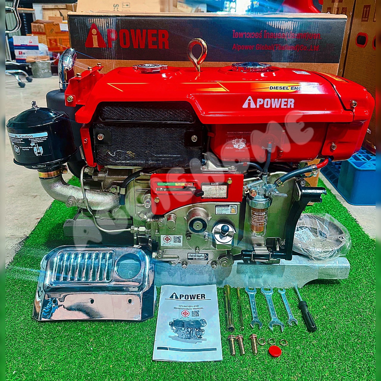 Ai-Power Engine Model Aa110 11 Horsepower (Manual Start) 4-Stroke Engine Diesel Engine Horizontal Type Tractor Tractor Head Tractor Engine Garden Agriculture Rice Paddy Tractor Delivery Flash Express ราคา 31,900 บาท*ส่งฟรี
