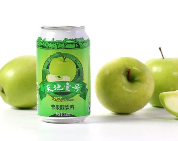 เครื่องดื่มแอปเปิ้ลไซเดอร์โซดา ดื่มง่ายไม่ต้องผสม อร่อยสายคลีนดีต่อสุขภาพ Apple Cider Vinegar 天地壹号苹果醋饮料 330ml Malamart