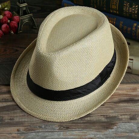 หมวกปานามา หมวกสาน ใส่ได้ชาย-หญิง Straw fedora (ส่งจากไทย)