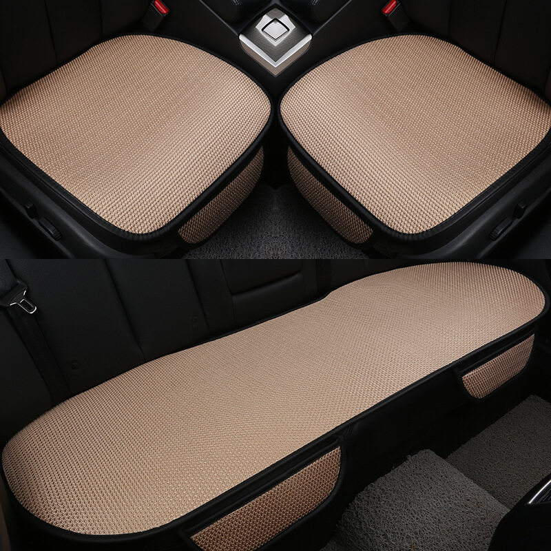 Car Seat Cushion Auto Seat Cushion เบาะรองนั่งในรถยนต์ ที่หุ้มเบาะรถยนต์ มีช่องเก็บของ สะดวกสบายระบายอากาศไม่ลื่น