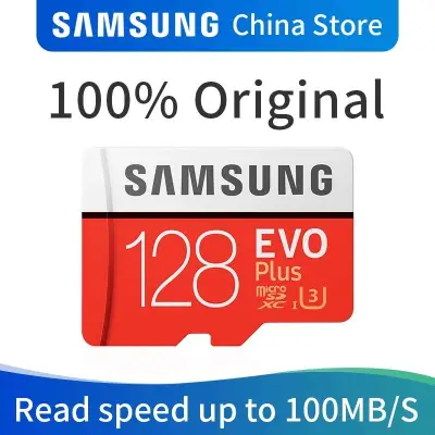 SAMSUNG Grade EVO + Class 10 การ์ดหน่วยความจำ 128GB Micro SD การ์ด SDHC SDXC Class 10 UHS TF การ์ด Trans Flash