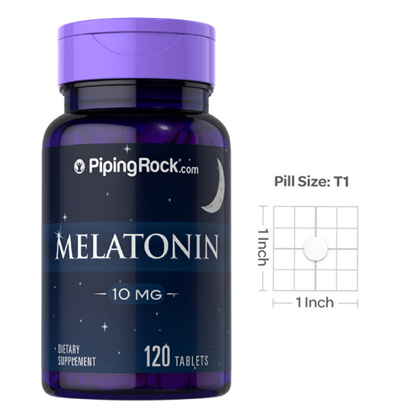 PipingRock Melatonin 10 mg. 120 Tablets