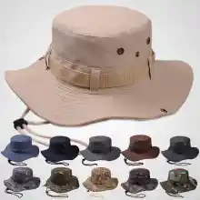 ภาพขนาดย่อของสินค้าHatgogo หมวกบักเก็ต เดินป่า ใส่ได้ทั้งผู้หญิงผู้ชาย ใส่ได้2ด้าน มีสายคล้อง