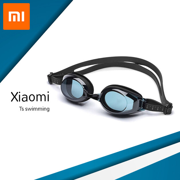 [พร้อมส่ง]เเว่นตาว่ายน้ำ Xiaomi Youpin TS Adult swimming glasses tight waterproof and anti-fog large frame comfortable flat light HD male and female ...