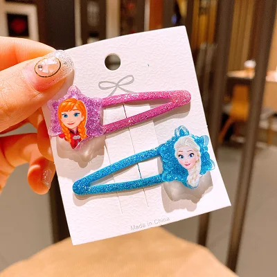 กิ๊บติดผมเด็ก Frozen เครื่องประดับผม Princess Aisha ที่คาดผมโบว์กิ๊บมงกุฎkid hairpins Frozen hair accessories Princess Aisha headdress bow hairpin crown clip (3)