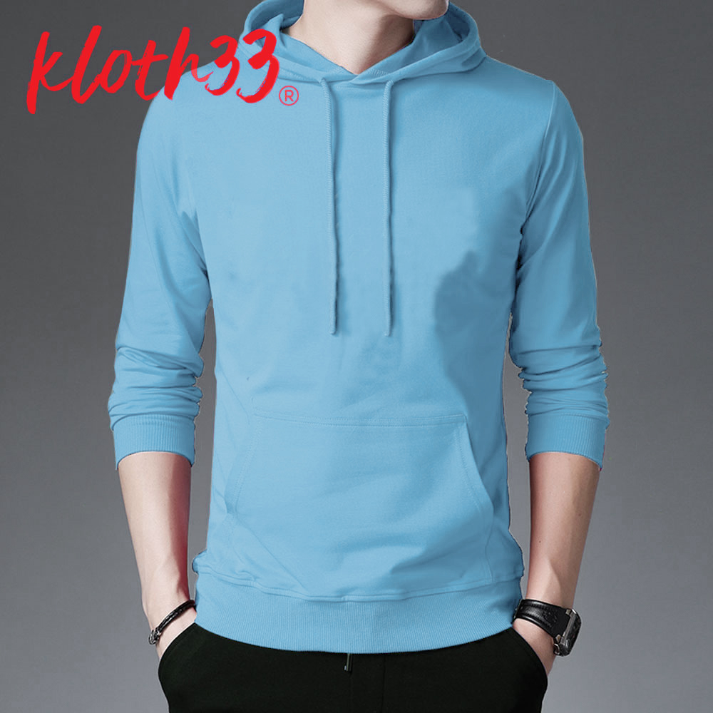 Fashion Plus เสื้อแขนยาวมีฮู้ด เสื้อยืดมีฮู้ด Hoodie (สีพื้น)