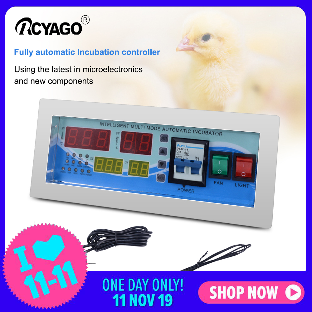 RCYAGO Automatic Egg Incubator XM-18E Controller Temperature and Humidity Intelligent Controller Incubator Accessories ราคา 1,185 บาท*ส่งฟรี