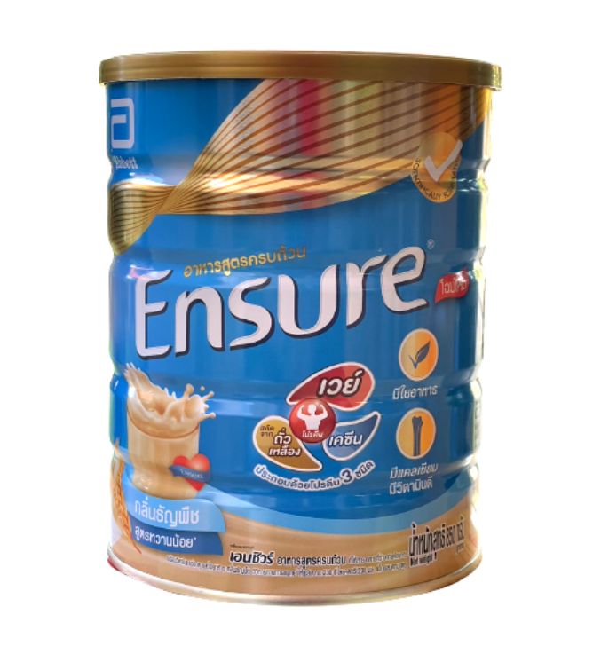 [สูตรเดิมโฉมใหม่] Ensure Wheat เอนชัวร์อาหารสูตรครบถ้วน กลิ่นธัญพืช 850g Ensure Complete and balanced nutrition 850g