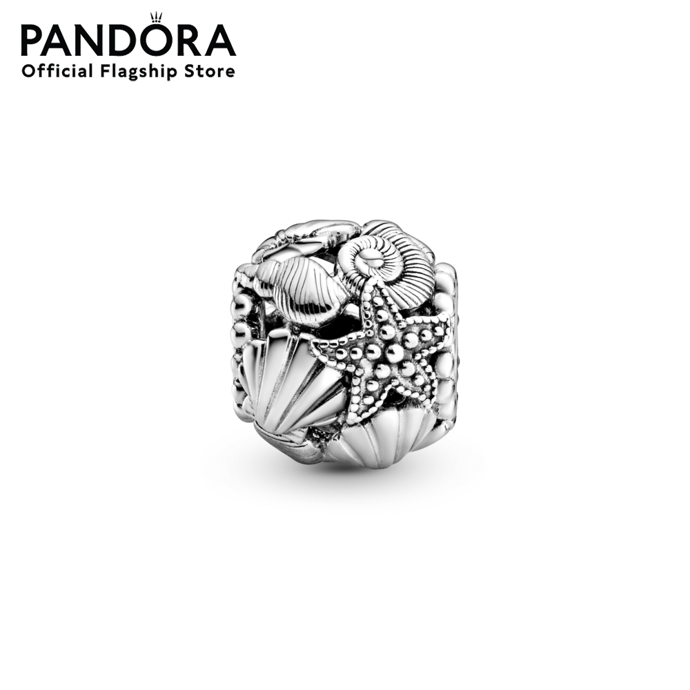 Pandora Openwork Starfish, Shells & Hearts Charm เครื่องประดับ สร้อยข้อมือ สร้อยข้อมือสีเงิน สร้อยข้อมือเงิน ชาร์ม สร้อยข้อมือแบบชาร์ม สร้อยข้อมือใส่ ราคา 1,615 บาท*ส่งฟรี