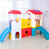 LookmeeShop เครื่องเล่นเสริมพัฒนาการ ชุดบ้านน้อย2ชั้น ของเล่นสนาม ของเล่นเด็ก ของเล่นเด็กสไลเดอร์ บ้านของเล่นเด็ก