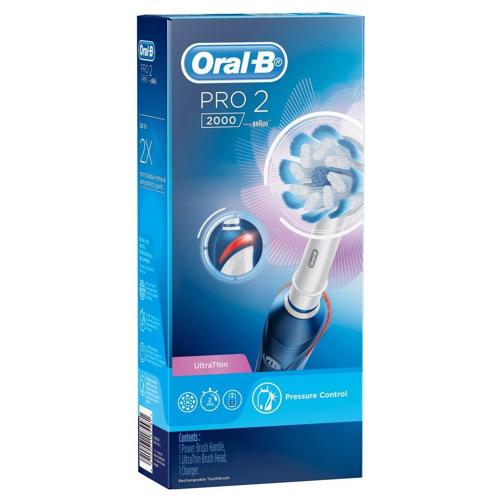 Oral-B แปรงสีฟันไฟฟ้า รุ่น Pro2 2000