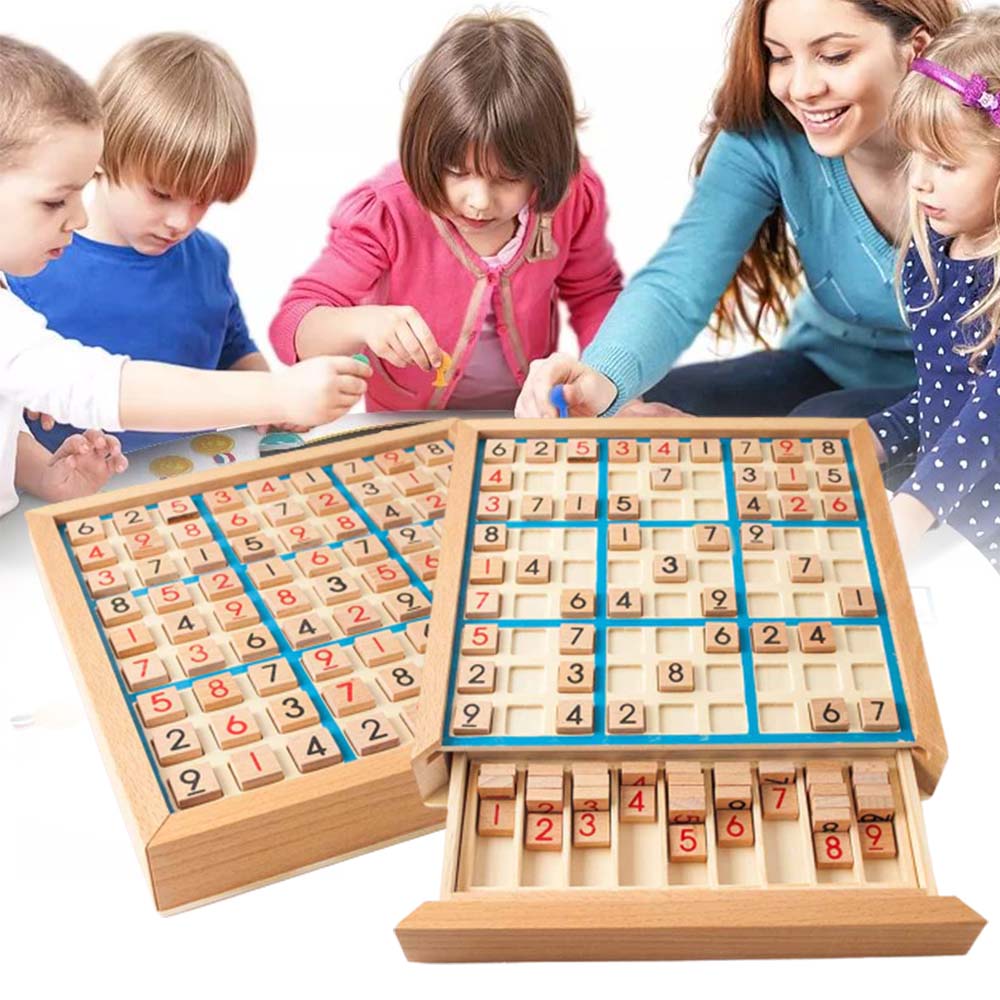 HOT! Sudoku Chess Digits 1 To 9 Can Only Put Once In Any Row Line And Check Intelligent Fancy Educational Wood Toys Happy Games Gifts Logical Thinking Desktop Intelligence Challenge