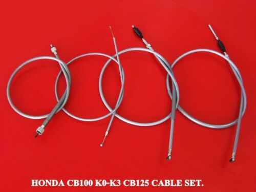 HONDA CB100 K0-K3 CB125S Throttle Clutch Speedometer Brake Cable SET #ชุดสายไฟ #สายเบรก #สายไมล์ #สายคลัทช์ #สายคันเร่ง