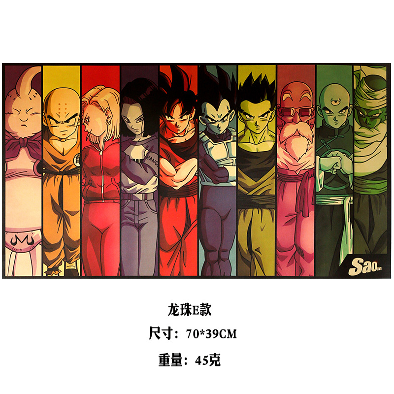 K013 Anime Dragon Ball E Retro Kraft Poster Bar Cafe Living Room Home Decorative Painting ราคา 41 บาท*ส่งฟรี