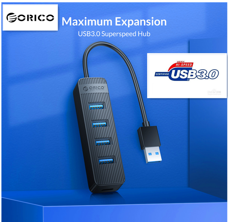 ORICO Type Cอะแดปเตอร์ USB 3.0 HUB TWU3 Type-Cขับเคลื่อน พร้อมอินเตอร์เฟสแหล่งจ่ายไฟ USB Extender multi 4 Port ตัวแยกสัญญาณ USB2.0 OTG Splitter
