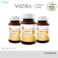 ( Pack 3 ) VISTRA B-COMPLEX PLUS Minerals -  วิสทร้า บี คอมเพล็กซ์ พลัส มิเนอรัล (30 เม็ด) ( แพค 3 ขวด = 90 เม็ด )