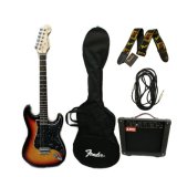 Century กีตาร์ไฟฟ้า Century รุ่นCE-A38 SB +กระเป๋าใส่กีตาร์Fender+สายสะพายFENDER+แอมป์Rock+สายแจ็ค ราคา 4,990 บาท*ส่งฟรี