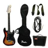 century กีตาร์ไฟฟ้า3 T +แอมป์ROCK FG25+กระเป๋าใส่กีตาร์FENDER+สายแจ็ค+สายสะพาย+pick GIBSON 3ตัว ราคา 4,589 บาท*ส่งฟรี