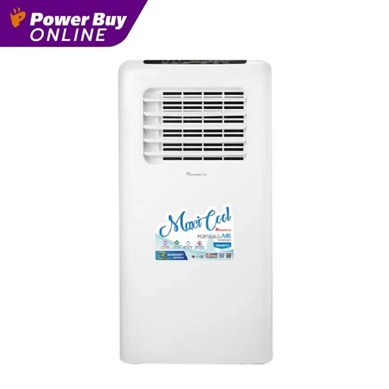 ACONATIC แอร์เคลื่อนที่ (7000 BTU) รุุ่น AN-PAC07C1 ราคา 6,900 บาท*ส่งฟรี