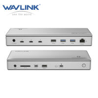 WAVLINK Thunderbolt 4 Docking Station 98W PD Single 8K or Dual 4K Display for MacBook Pro/Air Thunderbolt 4/3 USB-C/USB 4 Windows(4xTBT 4 4xUSB-A USB-C 2.5GbE SD Audio)