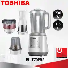 ภาพขนาดย่อของสินค้าเครื่องปั่นอเนกประสงค์ 6 ใบมีด TOSHIBA รุ่น BL-T70PR2 (700วัตต์/1.5ลิตร)