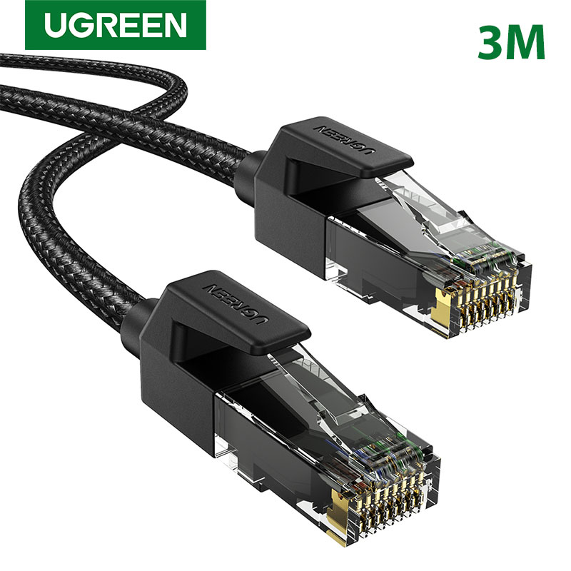 UGREEN Ethernet Cable CAT6 Durable Nylon Braided RJ45 Cable Ethernet For PS 4 Laptops Router Gatos CATS 6 RJ 45 Lan Cable RJ45