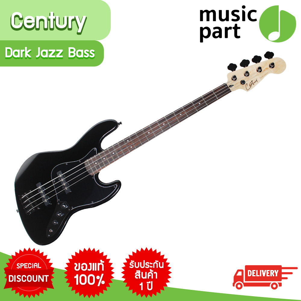 เบสไฟฟ้า Century Dark Series Jazz Bass 4 สาย